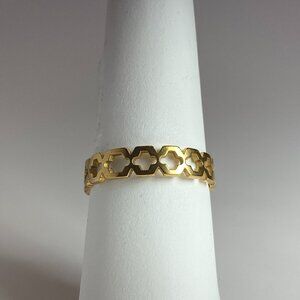 Gold Plated Stainless Steel Ring